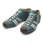 Leather Sport Shoe Grey-Blue