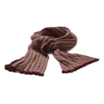 Strickschal Babyalpaka Rot-Beige