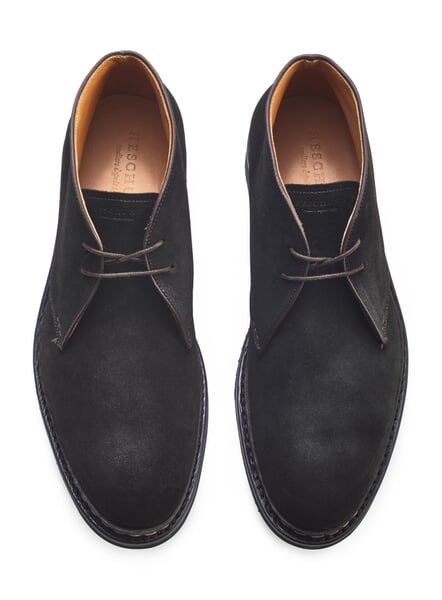 Herrenschuh Veloursleder Dunkelbraun