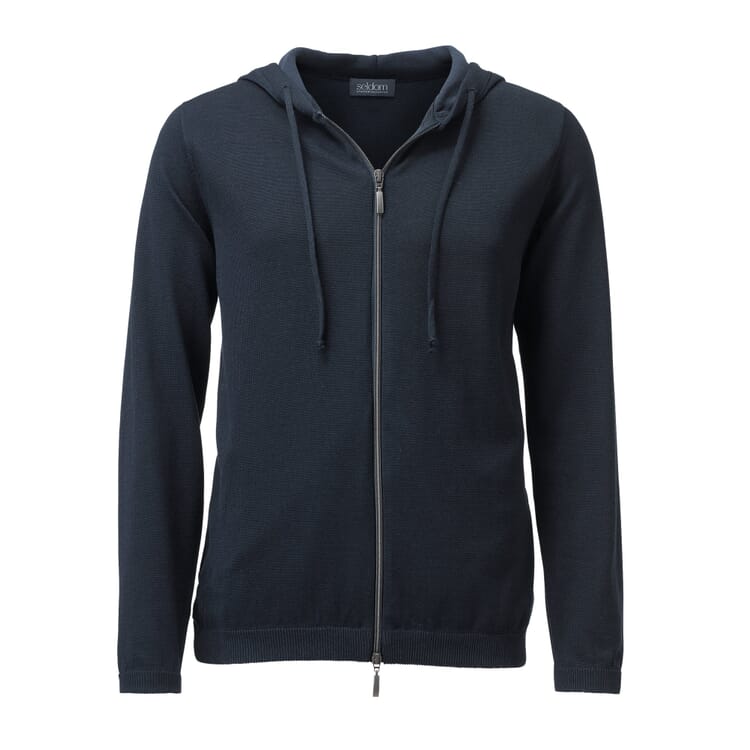 Men's Knit jacket, Darkblue