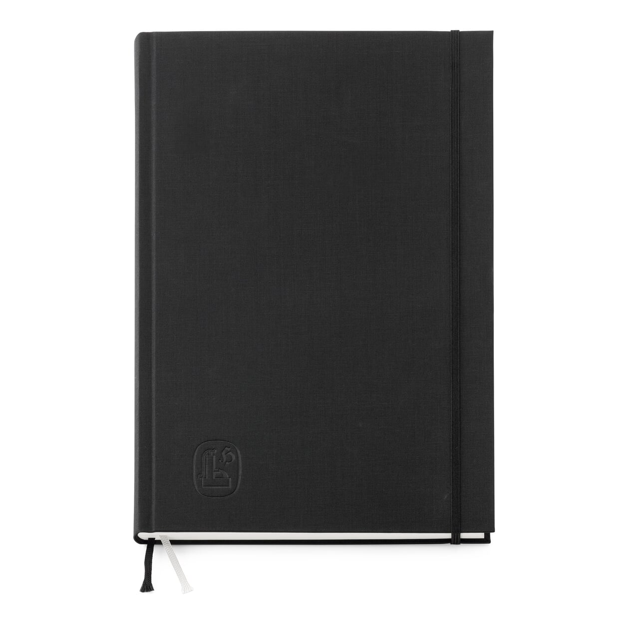 Memo Book with Cardboard and Linen Cover, A4, Black Manufactum