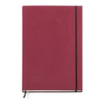 Minute book linen A4 Dark red