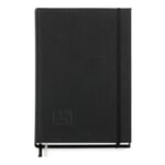 Memo Book with Cardboard and Linen Cover A5 Black