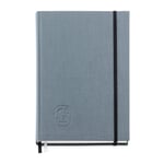 Memo Book with Cardboard and Linen Cover A5 Grey