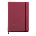Memo Book with Cardboard and Linen Cover A5 Deep Red