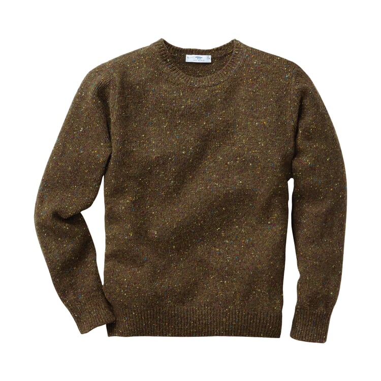 Men sweater Donegal, Olive