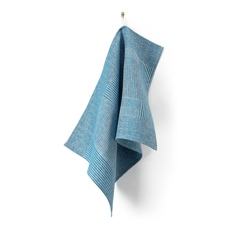 Tea towel structural fabric, Blue