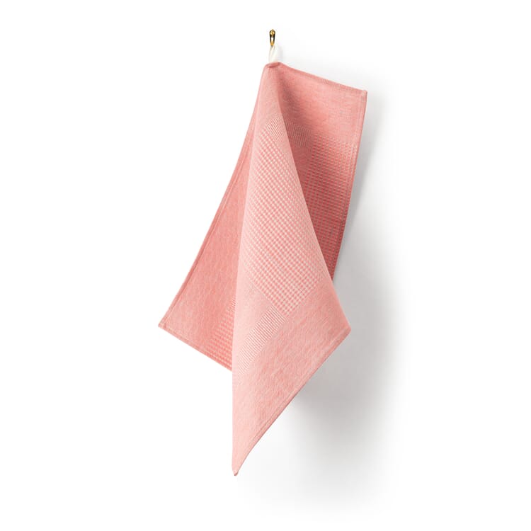 Tea towel structural fabric, Rosé