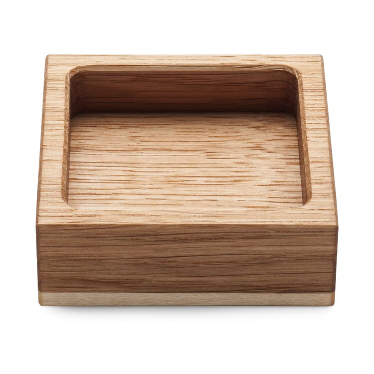 Tray for Desktop Accessories Oak and Maple Wood, Quadratic