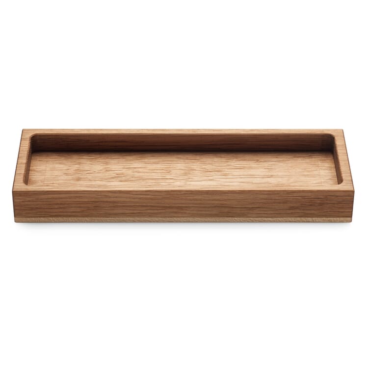 Utensil tray oak and maple, Rectangular