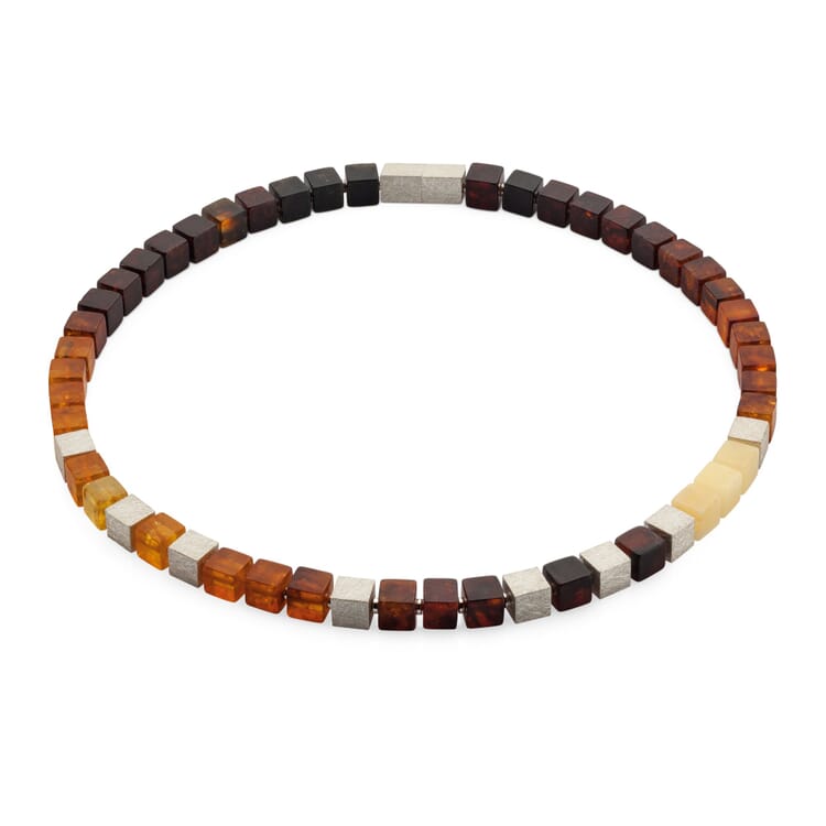 Amber Cubes Necklace