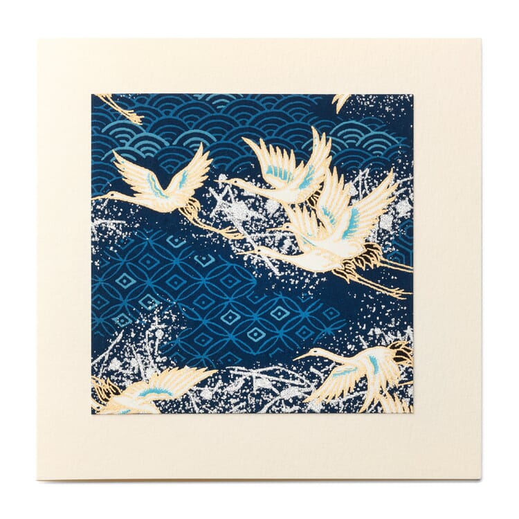 Carte de voeux Chiyogami