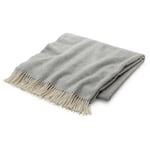 Blanket lambswool herringbone Light gray