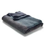 Serviette de toilette piqué gaufré Lyocell Lin Anthracite-bleu Drap de douche