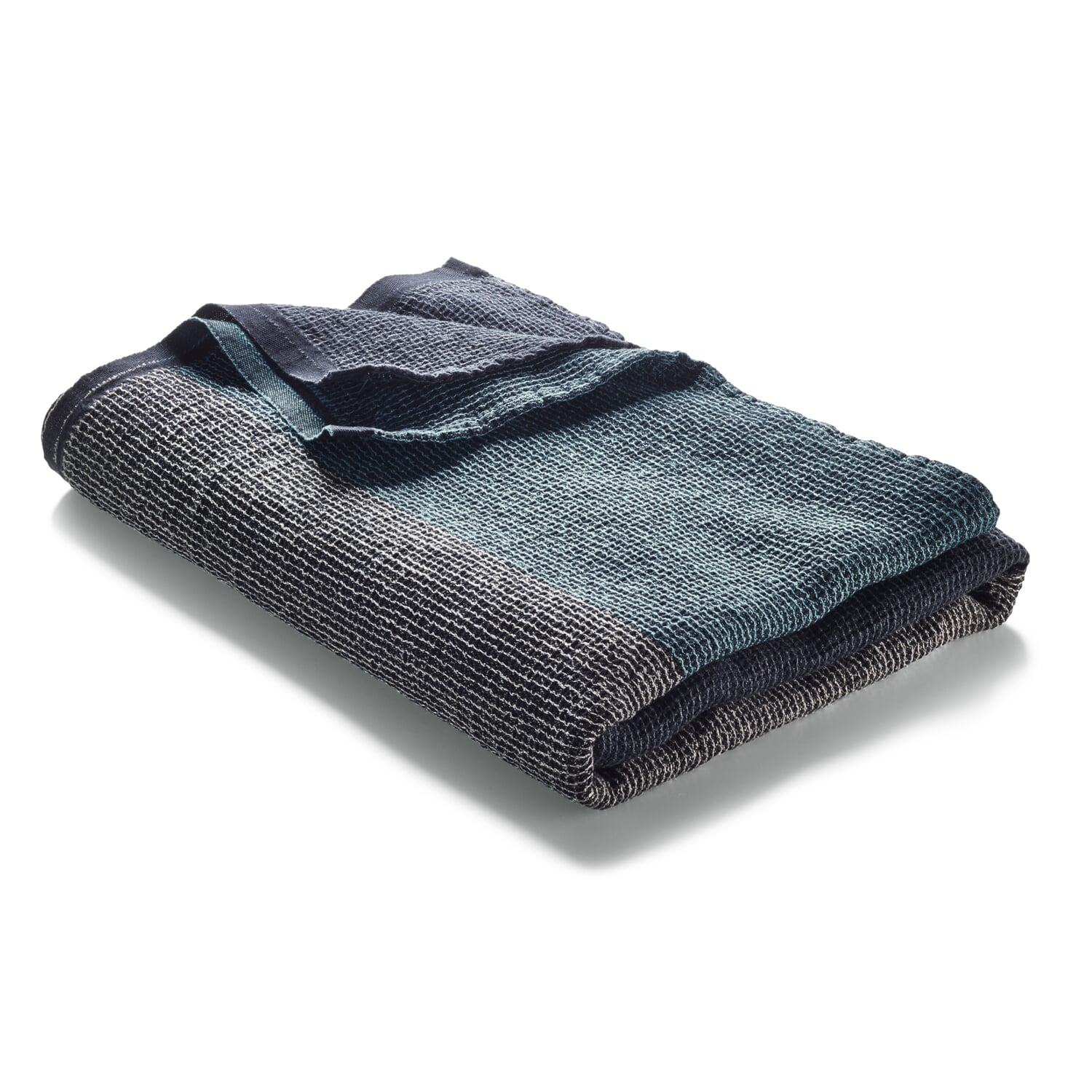 Towel Waffle Piqué Lyocell Linen, Anthracite blue, Face Towel