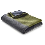 Waffle Piqué Towel Lyocell Linen Anthracite-Yellow Sauna Towel
