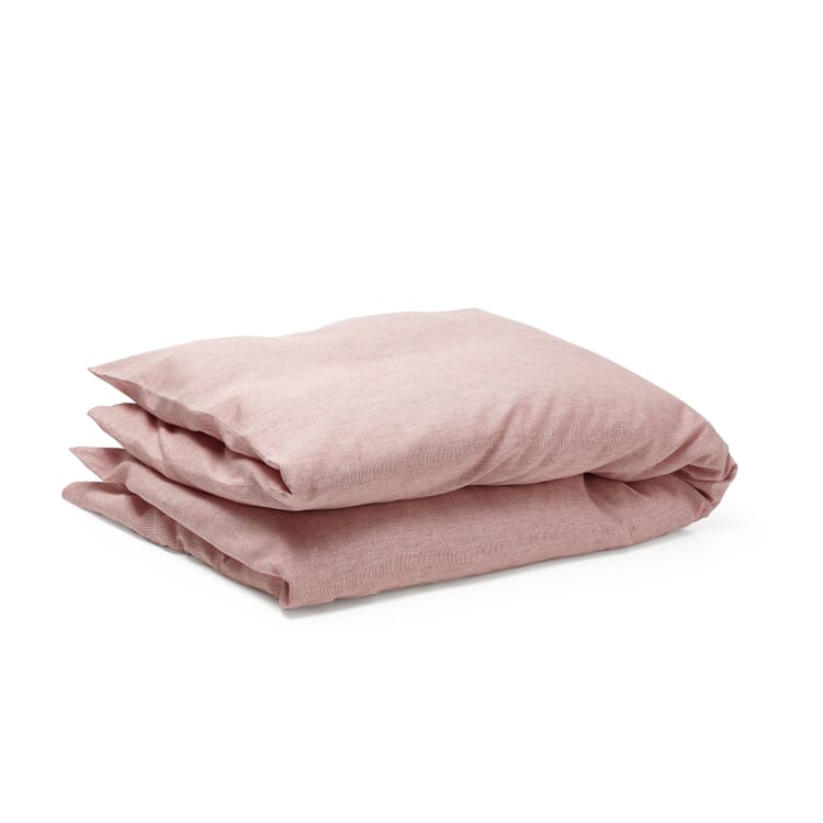Comforter cover linen, Red-White