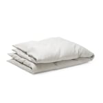 Funda nórdica de lino Blanco-azul 155 × 220 cm
