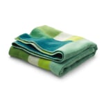 Røros lambswool blanket Bauhaus style Green