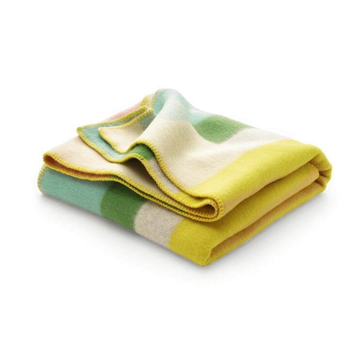 Couverture en laine d'agneau style Bauhaus, Pastel
