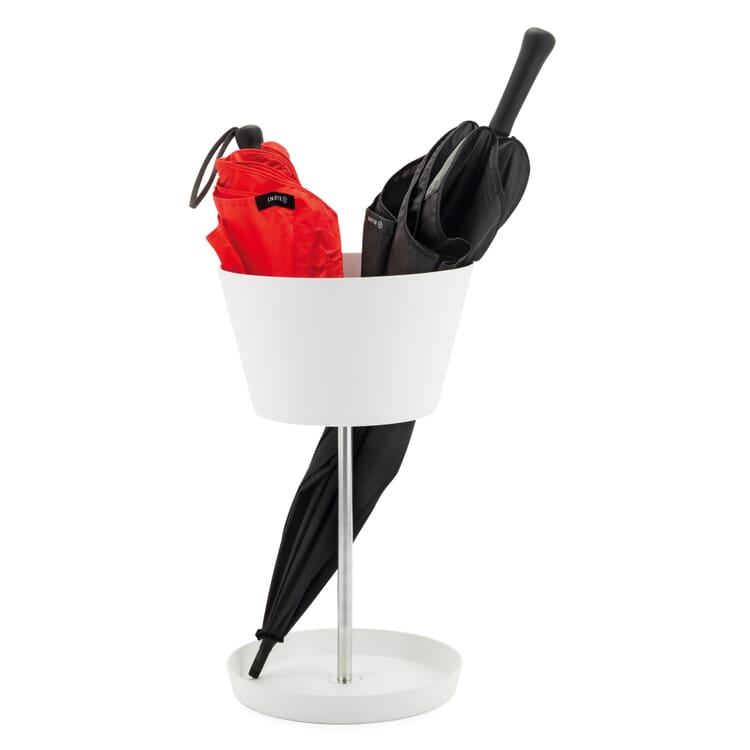 Paraplystativ Kurv, Hvid
