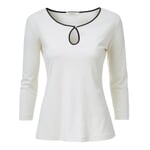 Alma & Lovis Shirt Dreiviertelarm Creme