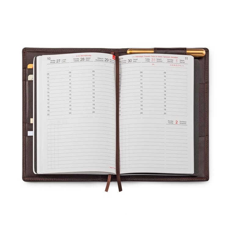 X47 Personal Organizer System A6, Brown