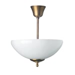 Ceiling light brass with rod
