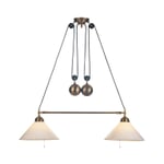 Dobbelt pull light messing variabel