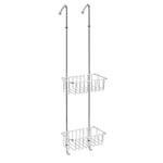 Doccia duo mobile in ottone Cromato