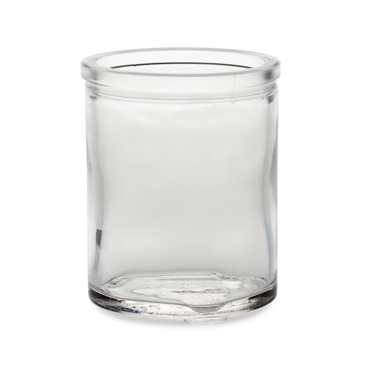 Tealight jar high, Clear glass