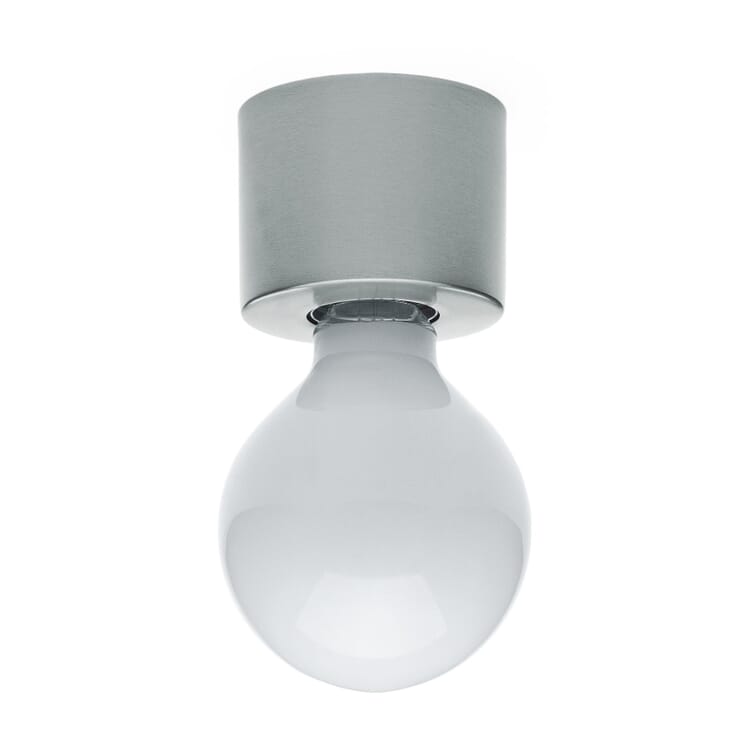 Culot de lampe à un pot nickelé