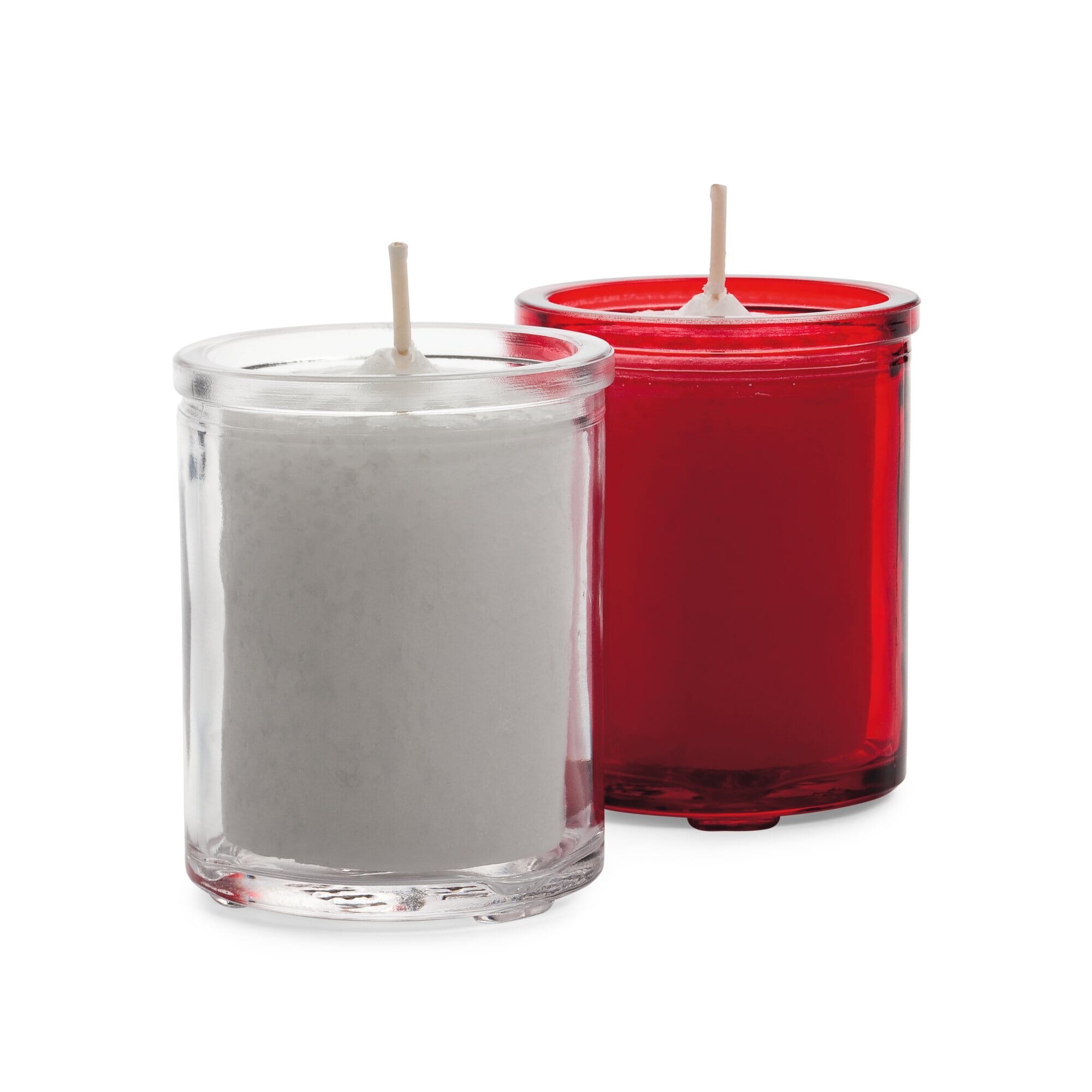 Tall Glass Tea Light Holder Red, Tall Glass Tea Light Candle Holders
