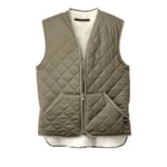 Gilet de travail doublé laine Olive