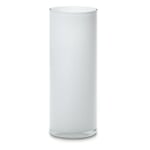 Vloervaas Resin Kristal Cilinder Opaal Wit