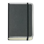 Metal-Edged Notebook B6 Ruled Black