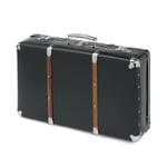 Black cardboard case with wooden strips Black W 55 x H 33 x D 16 cm