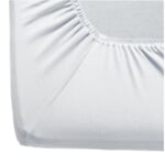Fitted Sheets Made of Double Jersey White 140-160 x 200 cm - White