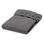 Fitted sheet double jersey Anthracite 180–200 × 200 cm
