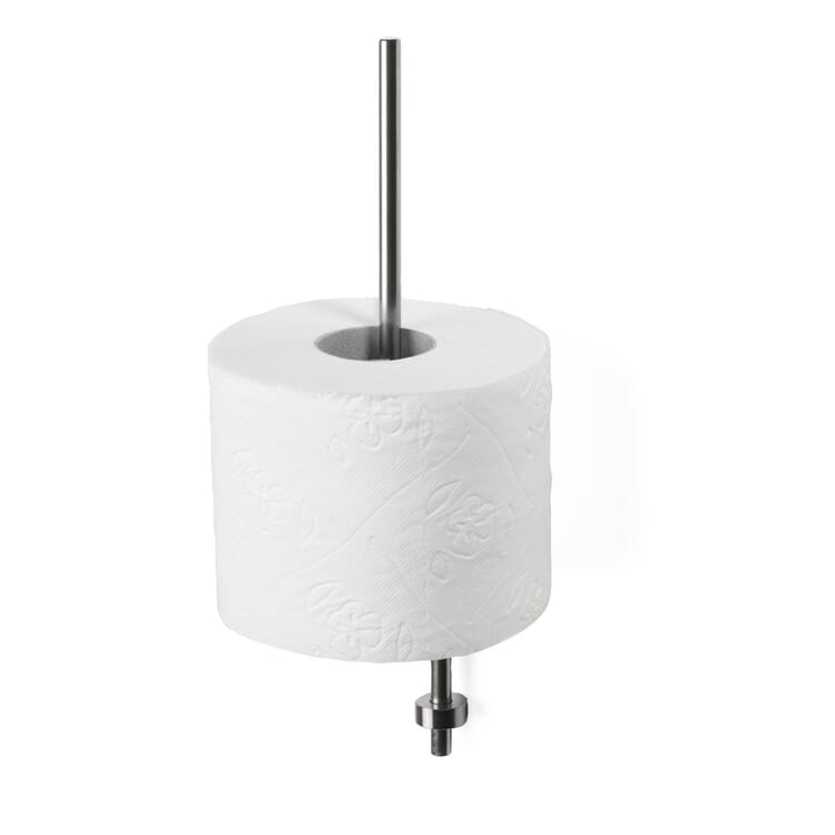 Holder for spare toilet rolls, stainless steel