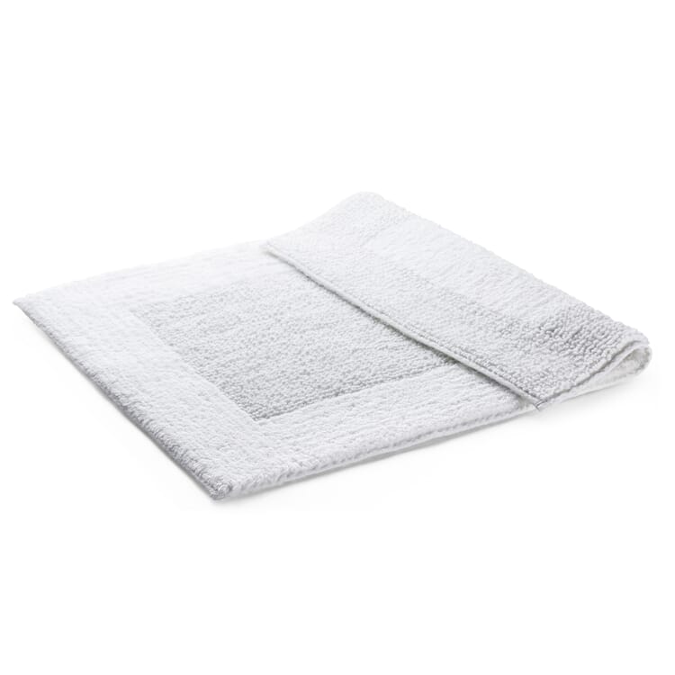 Bath mat double pile, White