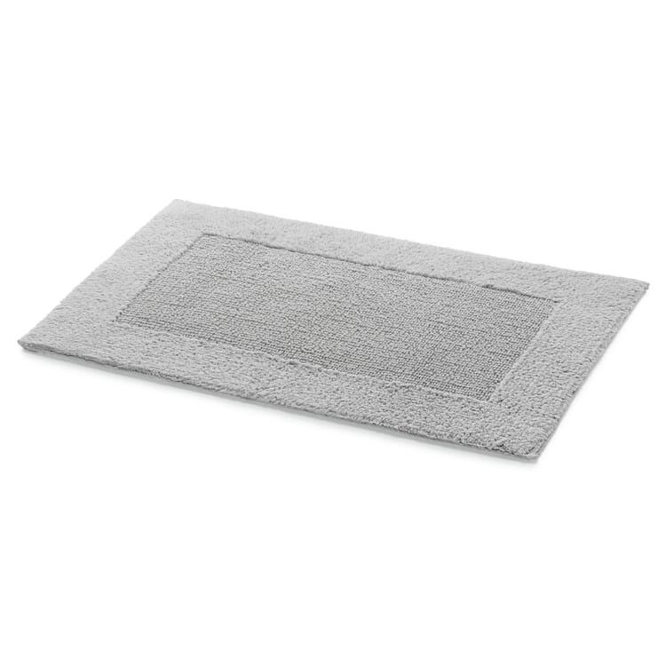 Bath mat double pile, Light gray