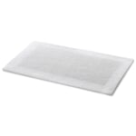 Bath mat double pile White 60 × 100 cm