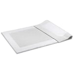 Tapis de bain double velours Blanc 70 × 130 cm