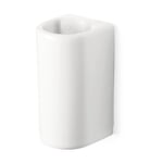 Ceramic Toilet Brush Holder with Wall Mounting