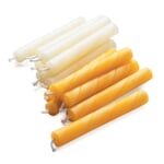 Christmas Tree Candles Beeswax (20 Items) Ivory