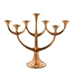 Lampadario in bronzo a 7 fiamme