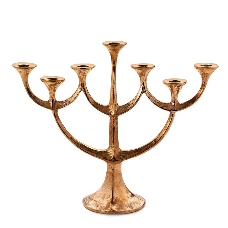 Lysekrone i bronze med 7 flammer