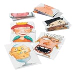 Jeu de puzzle « Visages : œil, nez, bouche »