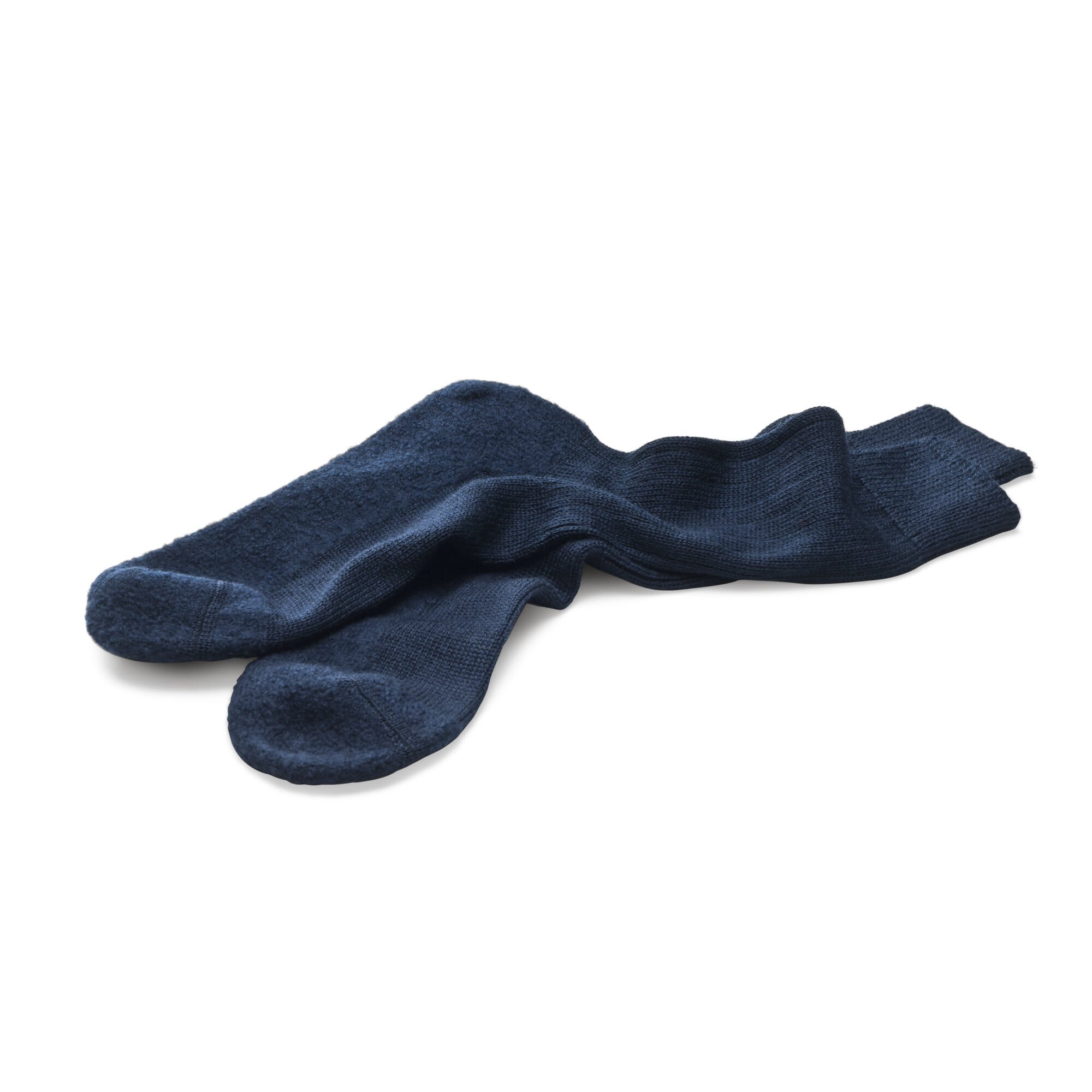 Retire Musty slit Woolen Socks with Felt Sole, Navy | Manufactum